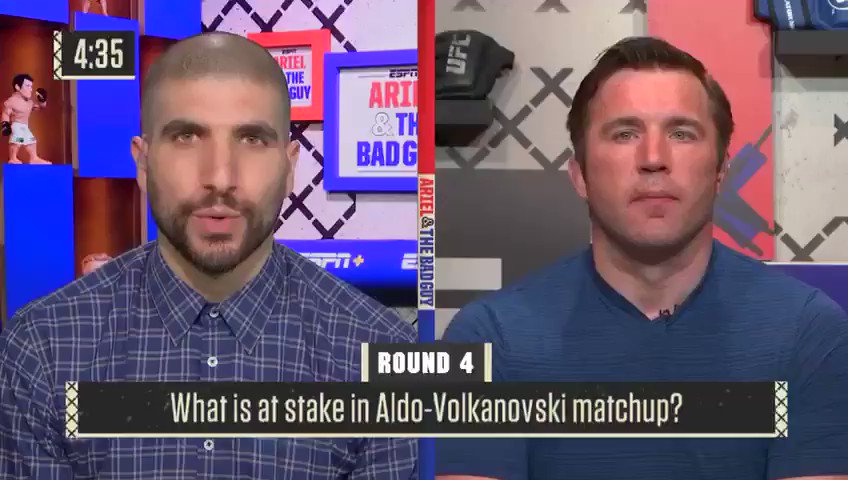New episode of Ariel & The Bad Guy is up!
Chael and I discuss DC v Jones, Rose to Brazil, Anderson, Volkanovski-Aldo, PFL, 113 memories and more. http://www.espn.com/watch/player?bucketId=13157&id=3ebb6e3d-fcb0-4354-a181-4879c9561b5d …