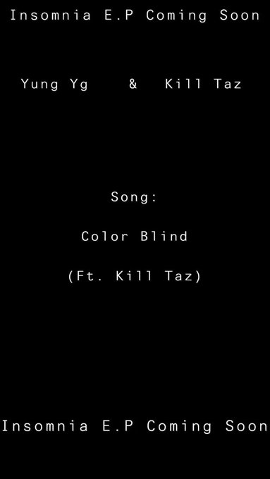 If you ain&rsquo;t know who Yung Yg is now you will when Insomnia E.P drop. 👁 https://t.co/EjOaImMs8a<a href="/tag/music"class="tags"><span>#music</span></a><a href="/tag/linkinbio"class="tags"><span>#linkinbio</span></a><a href="/tag/newwave"class="tags"><span>#newwave</span></a><a href="/tag/eforeffort"class="tags"><span>#eforeffort</span></a><a href="/tag/ynll"class="tags"><span>#ynll</span></a>