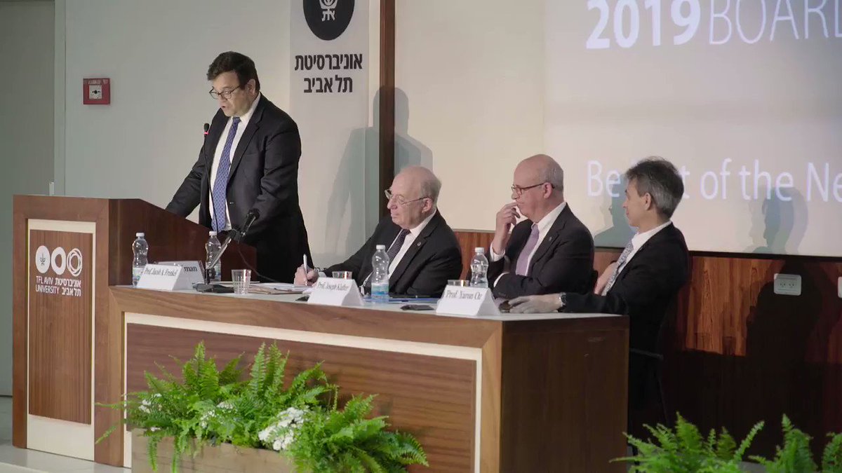 As Prof. #JosephKlafter's 10-year term as TAU President comes to a close, he is lauded by TAU Honorary Doctor #JeremyColler, founder of TAU's #CollerSchoolofManagement, as "a man who says 'Yes,' who makes things happen & is one of the nicest people I've worked with." #TAUBoard