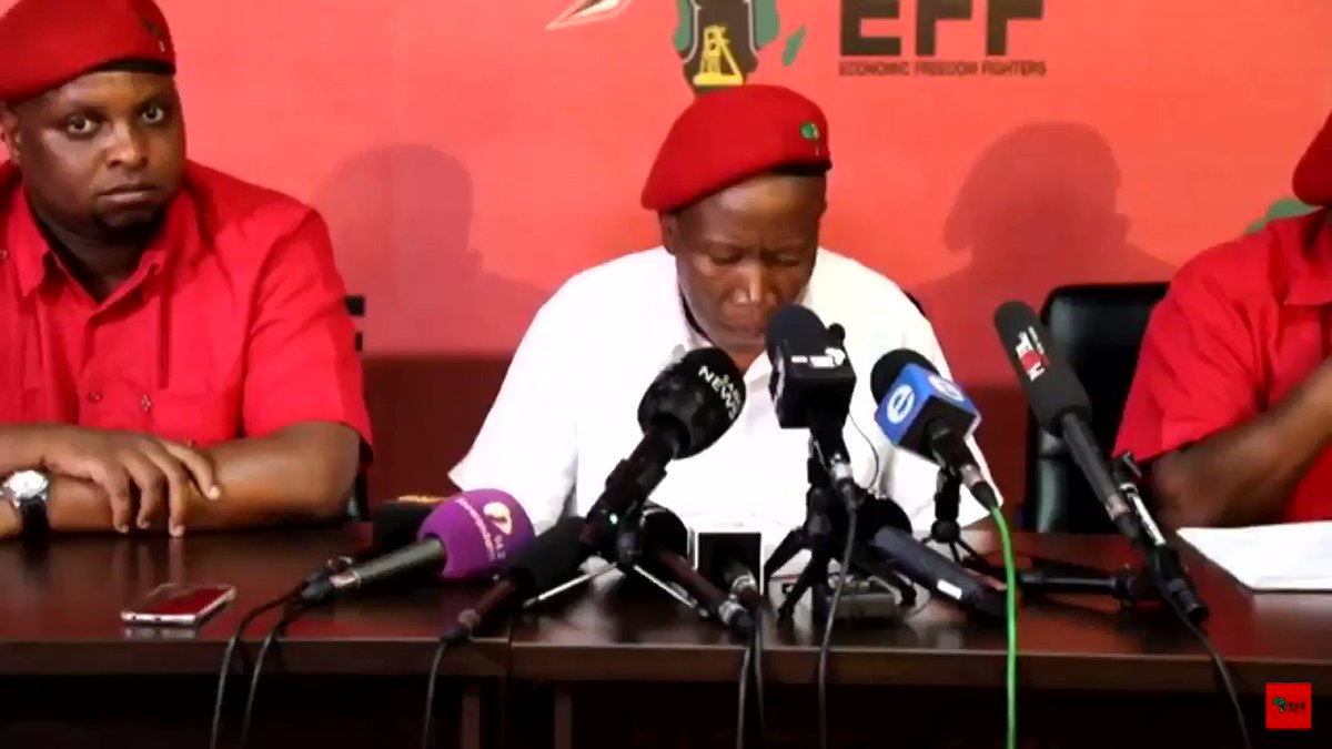 French journalist asked about “tensions” in SA & ofcoz @Julius_S_Malema had to put him in his place - HARD 😂🤣 #EFFPresser