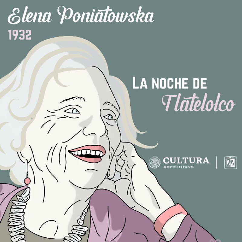 Activa el sonido#El22Recuerda a la escritora mexicana #ElenaPoniatowska, quien nació un día como hoy pero de 1932.