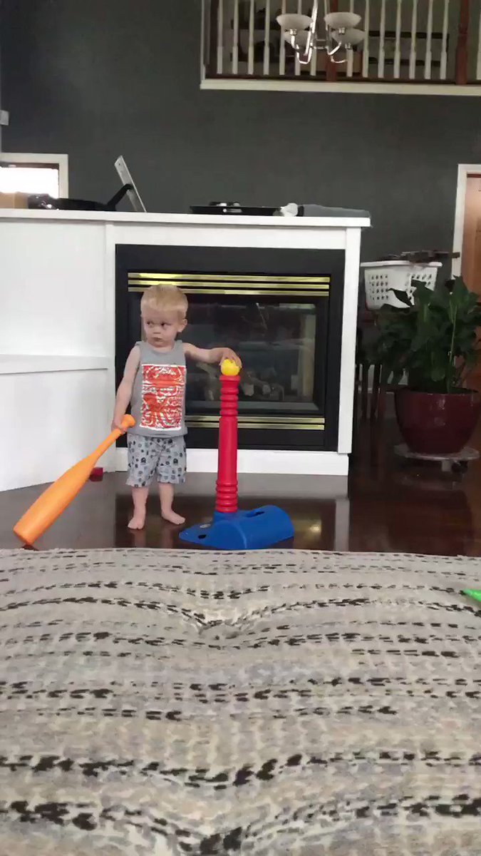 He is obsessed! #startthemyoung #baseball