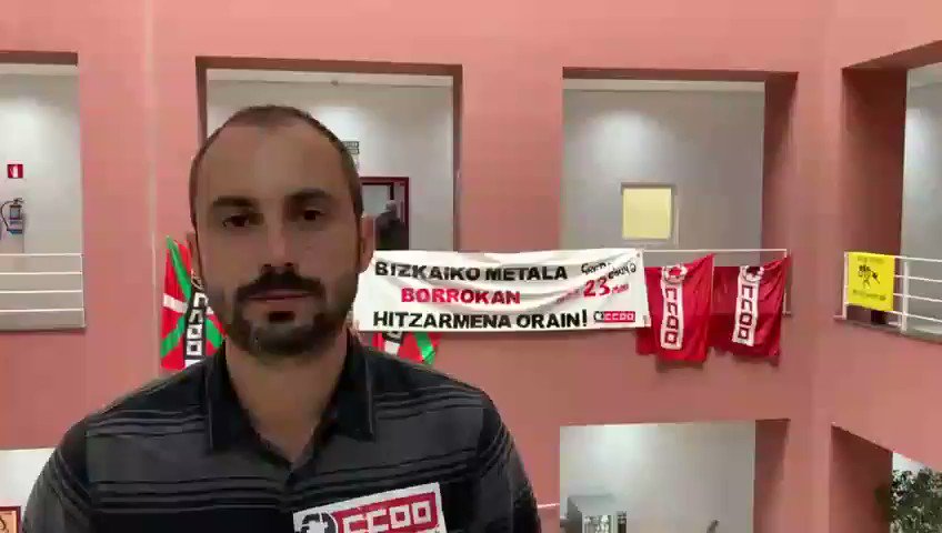 Ante la actitud de FVEM en la mesa negociadora de hoy, CCOO lo tenemos claro:
todos y todas a la HUELGA el dia 23!
#EsElMomento
#AurrerantzCCOO
#AurrerantzBizkaikoMetala
#EsElMomentoMetalBizkaia