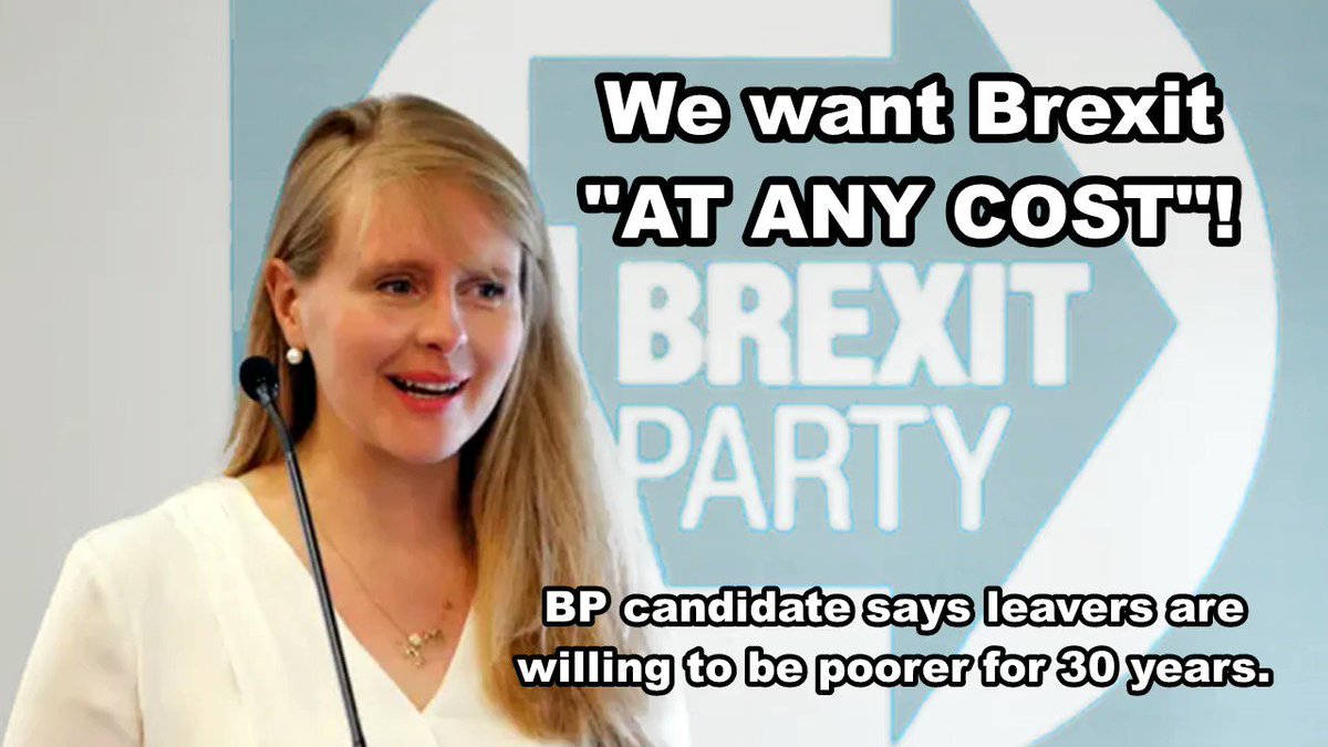 Did you vote to be poorer for 30 years?
This Brexit Party Candidate thinks you did.
#EuropeanElections2019