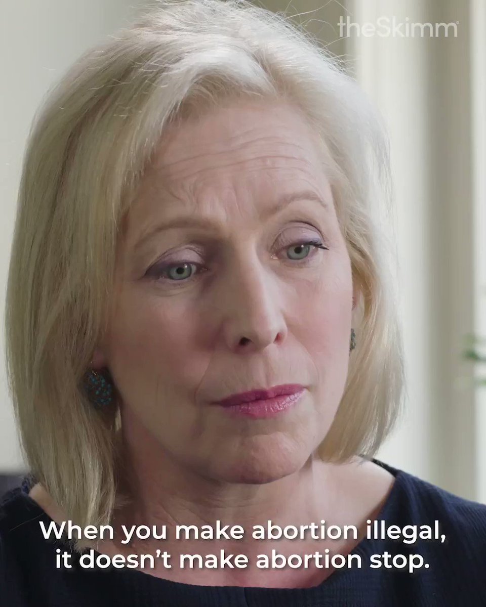 .@SenGillibrand (D-NY) told us what she thinks about the Alabama abortion ban, and how she'd protect reproductive rights as president. More on this: http://skimmth.is/2Jph55H .