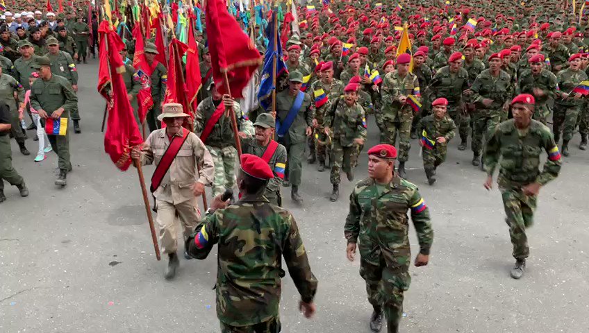 El imperio no cesará en sus intentos de doblegar nuestra voluntad de lucha y nuestra #FANB le seguirá dando lecciones de dignidad, coraje, valentía, moral y lealtad. ¡Somos dignos hijos de Bolívar y Chávez, carajo!