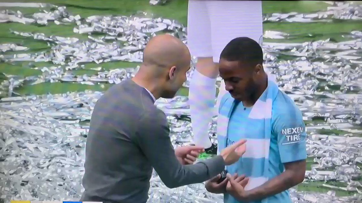 Love this. 6-0 & Pep is seeking more perfection & still coaching #sterling #MCIWAT #FACupFinal