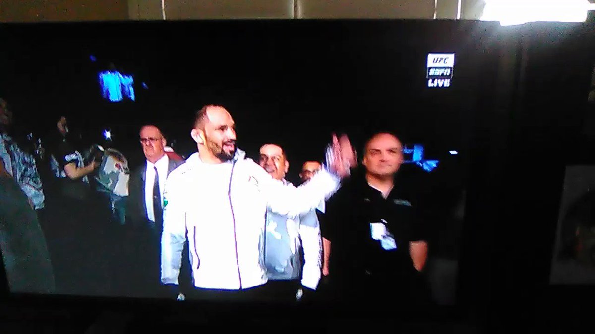 👊 Michel Pereira! I loved his energy. I loved his post-fight celebration. I loved the KO. But most of all, I loved how he was so moved on his walk to the octagon. I love that this sport means that much to him. This was his dream. Walkin out was his ship of DREAMS: #UFCRochester