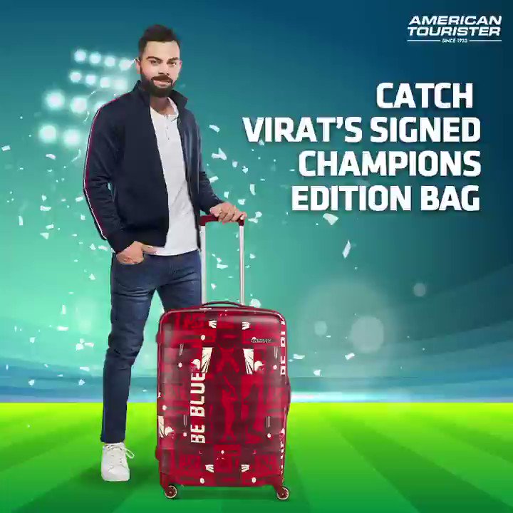 American Tourister on X: Are you fast enough to catch the champions  edition bag signed by Virat Kohli? Share your screenshot in the comments  and prove #YourAccessToTheWorld.  / X