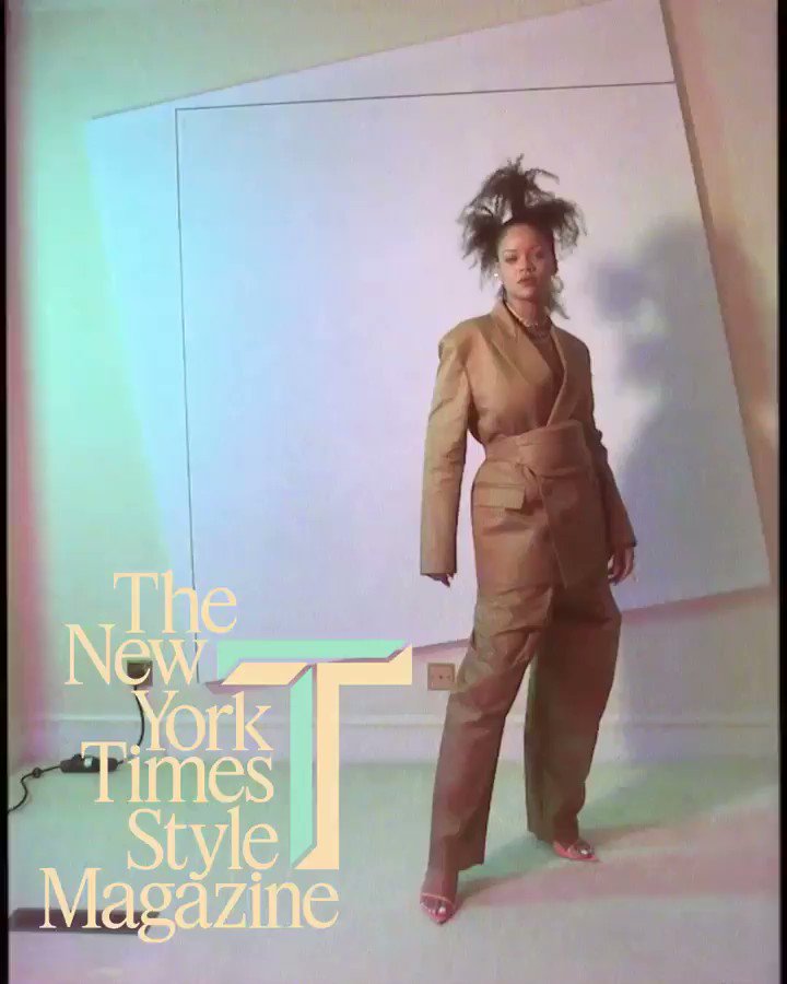so excited to be on @tmagazine’s first digital cover!! here’s a sneak peak of what’s to come from @FentyOfficial💪🏿 Written by @JeremyOHarris, photographed by Kristin Lee Moolman,
makeup: Lauren Parsons, hair: @yusefhairnyc, manicure: @JennyLongworth, set design: Andrew Tomlinson