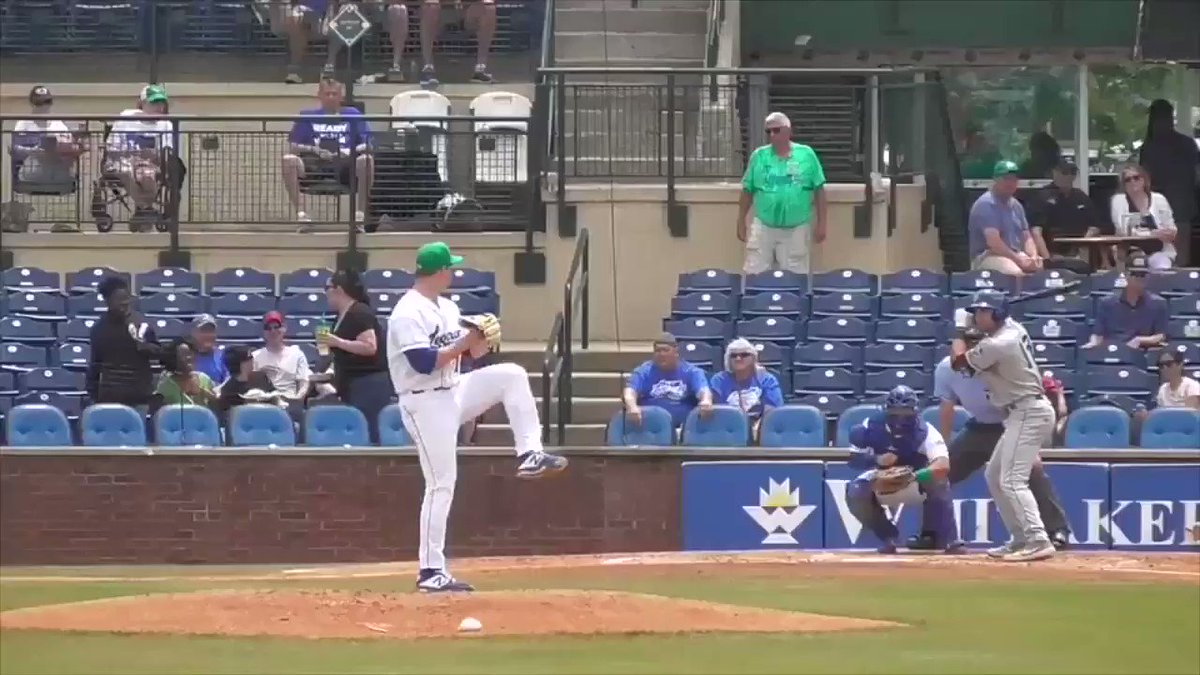 Jon Heasley picked up the win yesterday for the @LexingtonLegend . Here are his ten punch outs he had over six innings of work. #AlwaysRoyal #DonutsandPunchies
