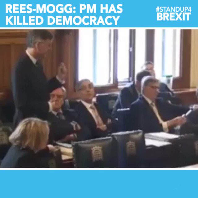 “17.4 million people voted to leave. 500 members of this House voted to exercise Article 50, and one person - the Prime Minister - who had said 100 times that we would leave on the 29th March, stopped it, and that killed democracy” @Jacob_Rees_Mogg
#StandUp4Brexit #NoConfidence