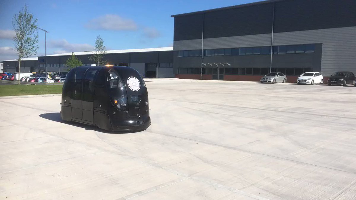 Setting up for some Capri pod testing - looking forward to a productive day!! 👷♀️🌞#AutonomousVehicles #CapriMobility #CAV #trials2019 #futureofmobility #Maas #selfDrivingCar