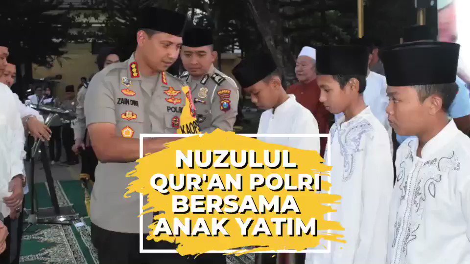 Polresta Sidoarjo, Jawa Timur menggelar acara Nuzulul Qur'an bersama anak-anak yatim di Mapolresta Sidoarjo, Selasa (21/5)..BERSAMA POLRI CIPTAKAN SITUASI KAMTIBMAS YANG AMAN DAN DAMAI.#PengabdianPolriUntukNegeri #PolriPromoter#Polrihumanis