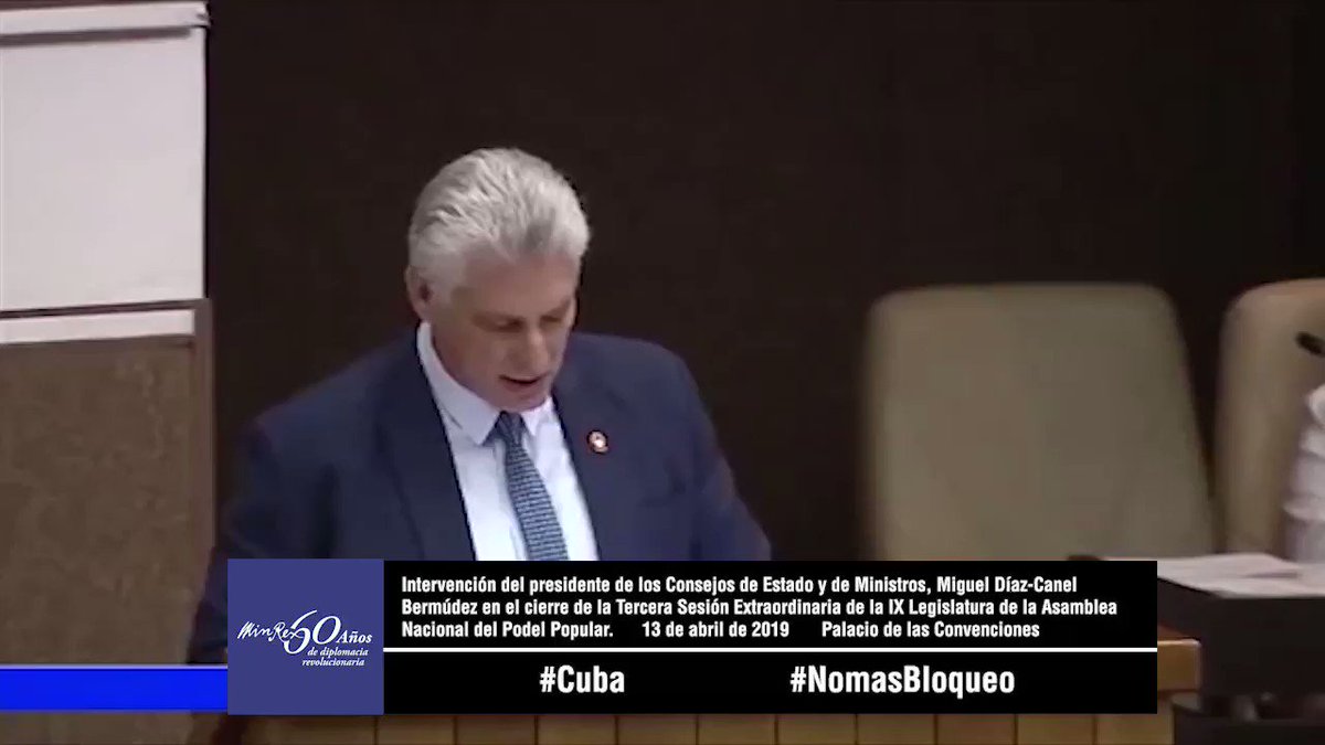 .@DiazCanelB | El Título III no es peor que el I ni el II, que están en la cartera de acciones contra todo el pueblo de #Cuba, sencillamente para robarnos las tierras, arrebatarnos las casas, apoderarse de los escasos recursos naturales y seducir y comprar a nuestra gente.