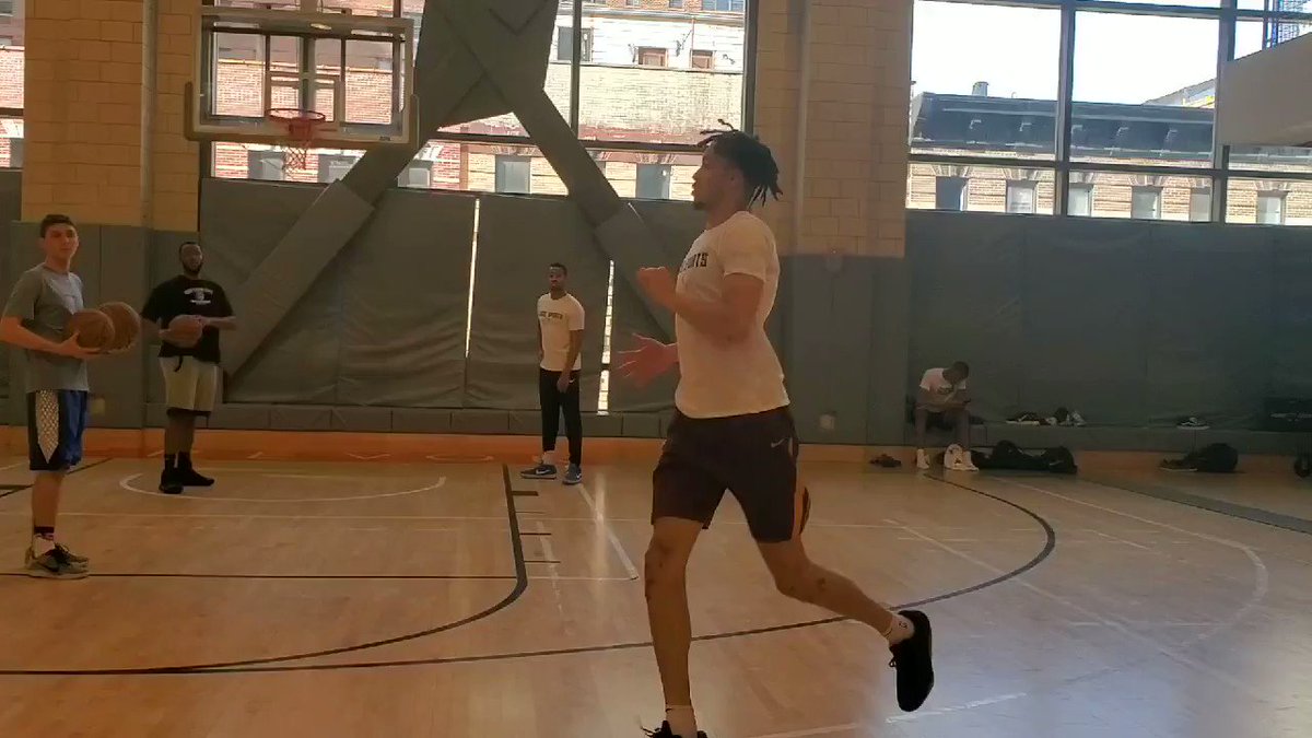 Minnesota's Amir Coffey shooting the NBA 3-pointer pretty consistently before his Pro Day tomorrow with that smooth lefty stroke