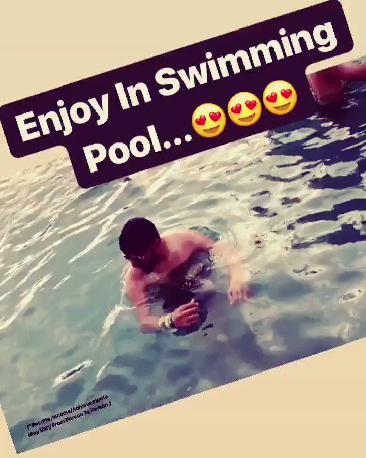 Enjoy In Swimming Pool Which Is I Loved It...Try To Live Each And Everyday With Great Fun And Enjoyments..#Swimming#Enjoy#Everyday#LiveLikeKingSize(*Results/Income/Achievements May Vary From Person To Person.)