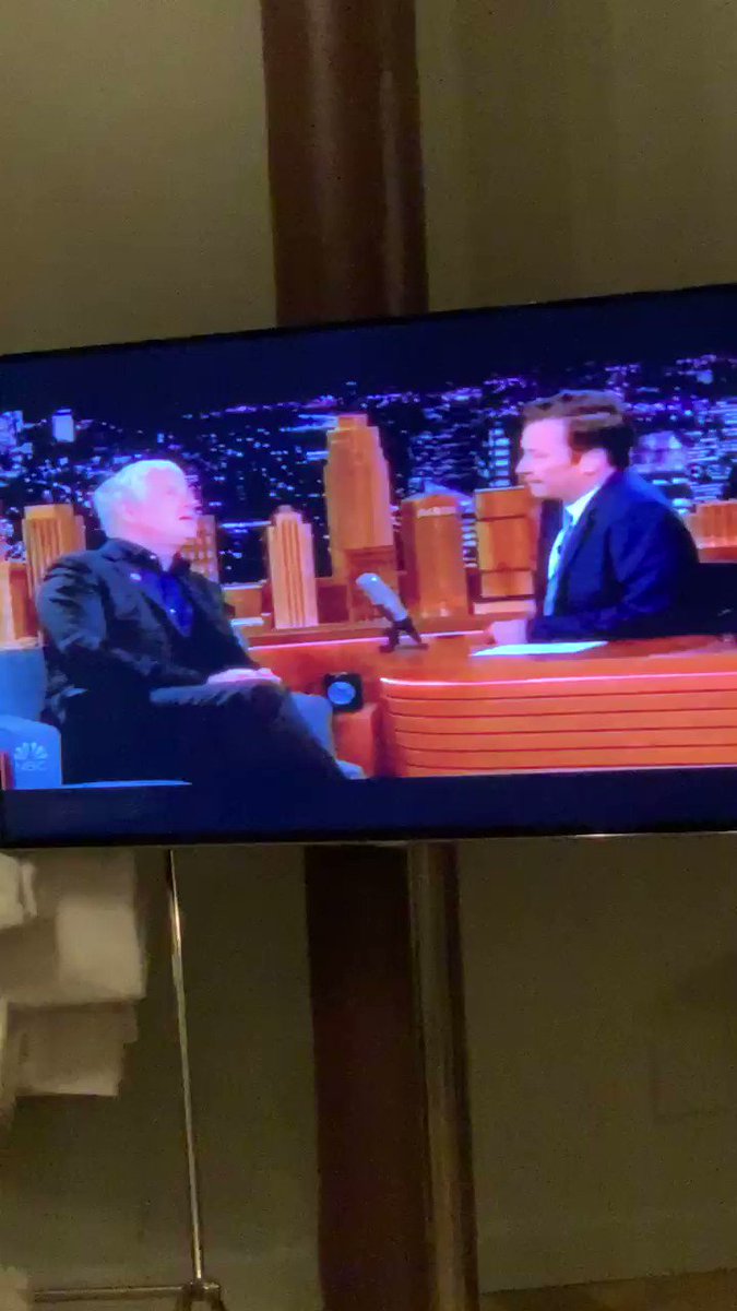 Richard Curtis, founder of @RedNoseDayUSA, explaining to @jimmyfallon what happens when you spend $2 on a red nose at @Walgreens. Happy Red Nose Day America. https://donation.rednoseday.org/