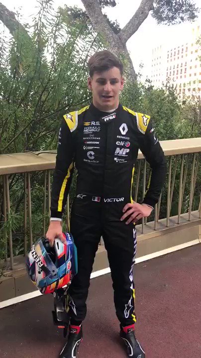 Fastest man on track in free practice... Just like one year ago: @VictorMartinsFR! #MonacoGP #FormulaRenault