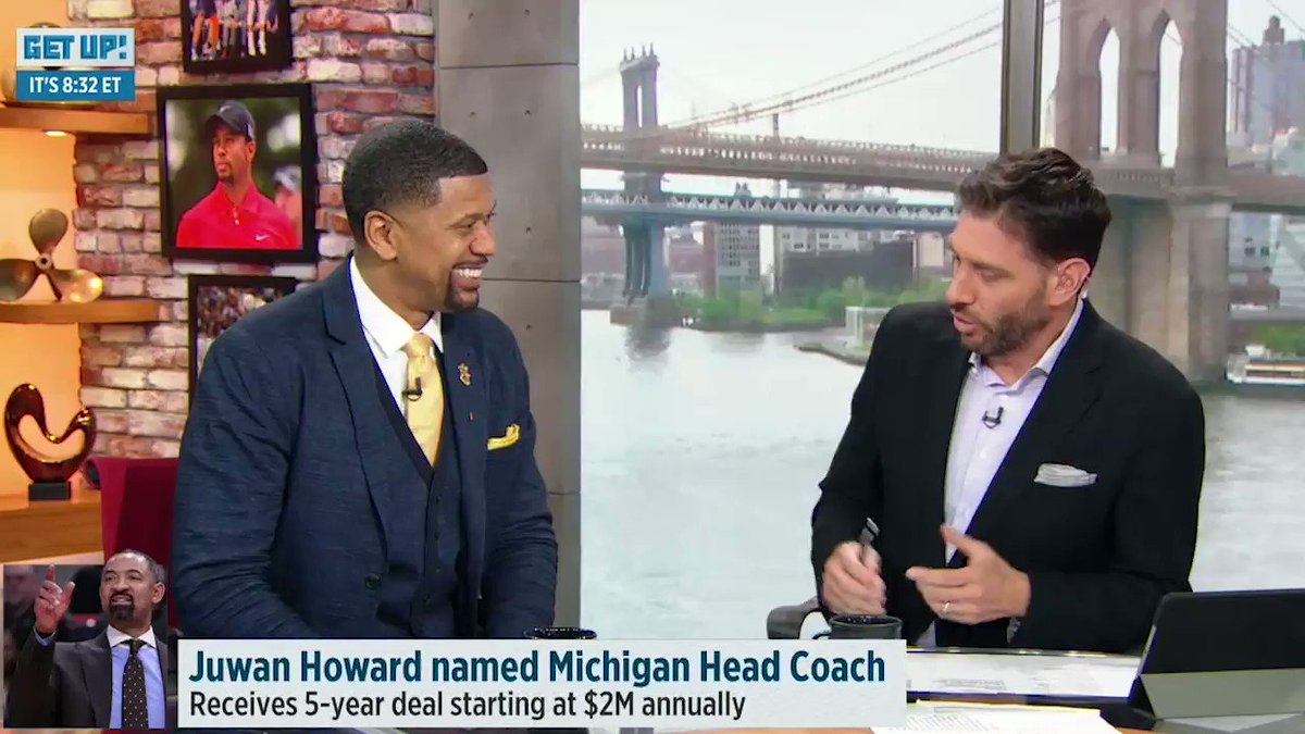 "It squashes any drama or any beef. Because we're not going to bring that to Ann Arbor's campus with Juwan Howard as our head coach."
β@JalenRose