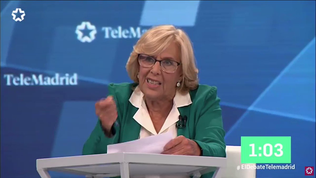 "En 2017 en Madrid no hubo más que 16 homicidios, eso es absolutamente ejemplar, pero hay algo que me preocupa muchísimo: de esos 16 homicidios nada menos que 5 fueron mujeres. Eso es terrible"
@ManuelaCarmena