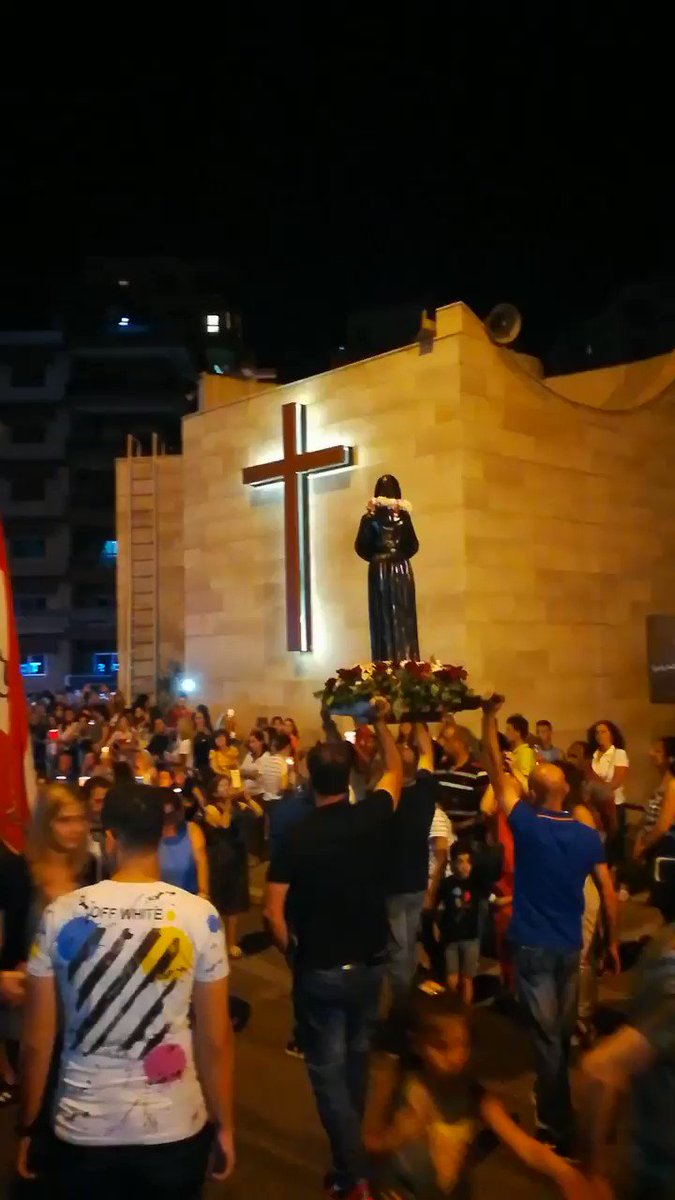 #لبنان يحتفل بعيد #القديسة_ريتا #إيطاليا #Lebanon celebrates #StRita 's day #Italy