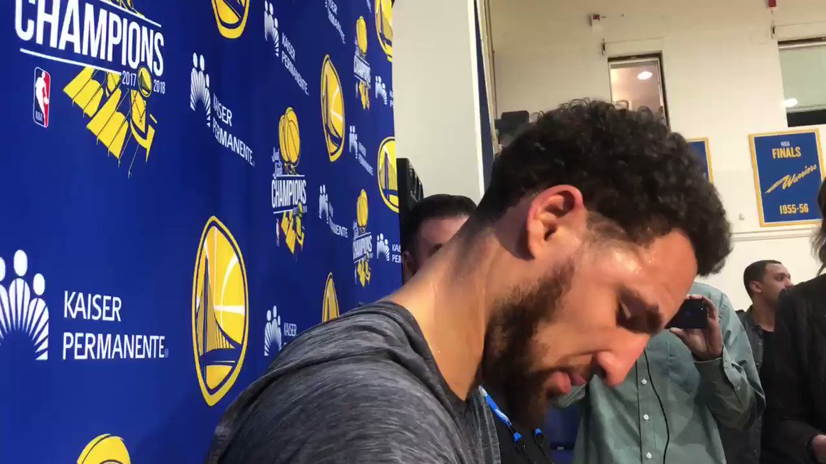 “When you go to five straight Finals, it takes more than a couple All-NBA guys ... I'd rather win a championship than be third-team All-NBA." –Klay Thompson, reacting to not being named to an All-NBA team (via @anthonyVslater)
