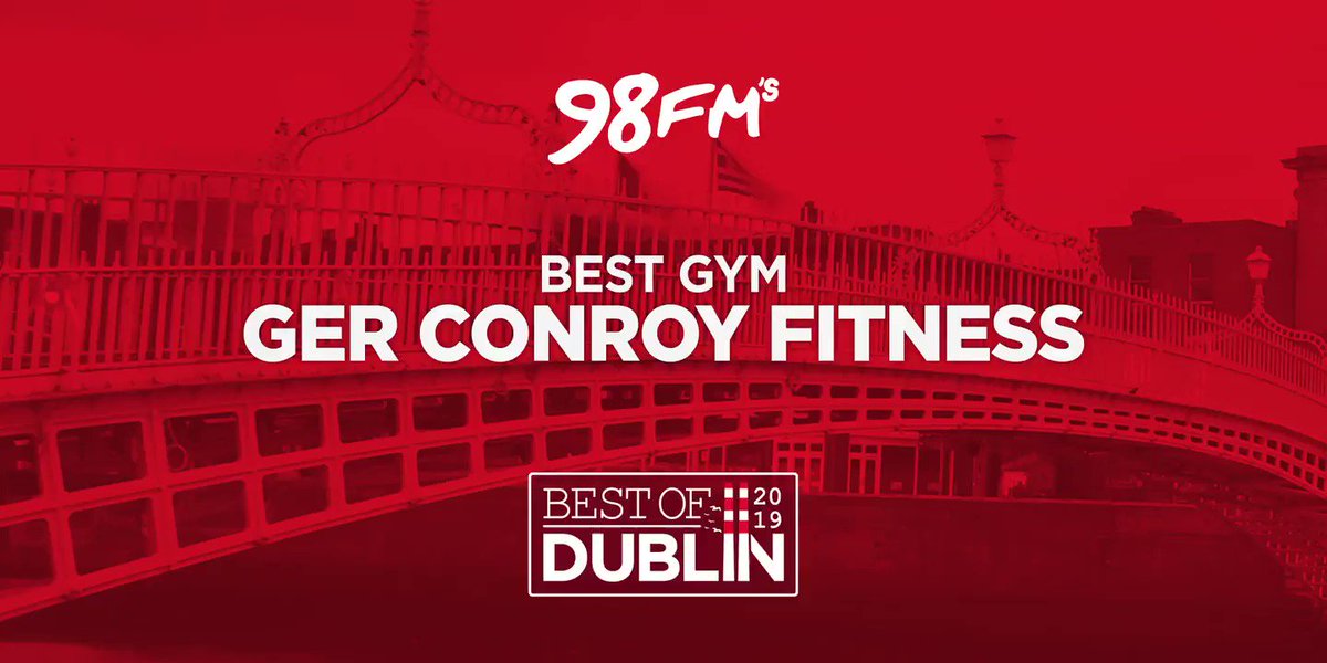 . @GerConroyFit has won the award for Best Gym #98FMBESTOFDUBLIN 💪