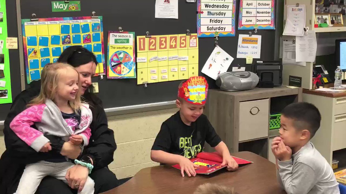 Happy Birthday Tyler 🎈So proud that you read a book to your friends and family 🤗 @CRA_Bulldogs #proudteacher