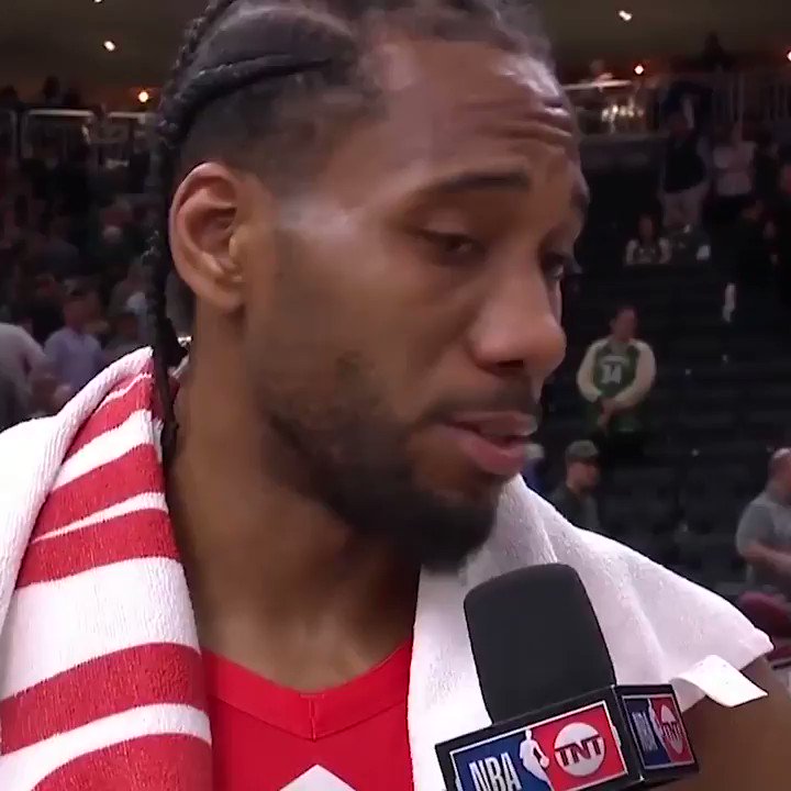 Kawhi's postgame interviews would make Coach Pop proud