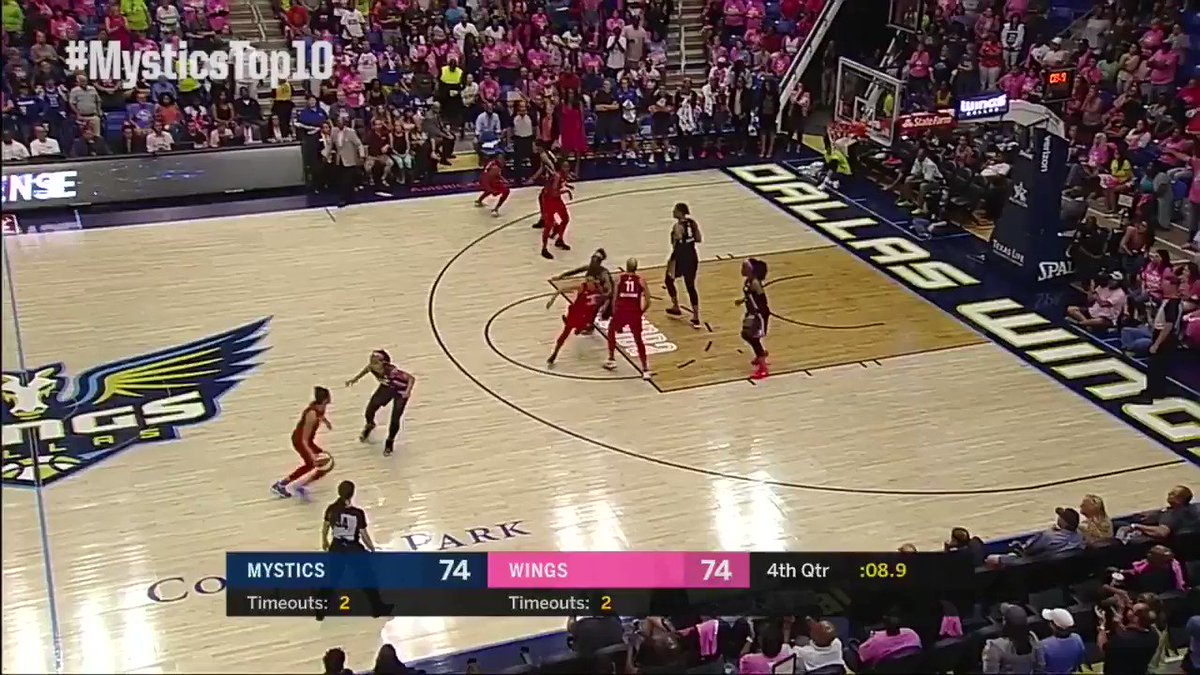#MysticsTop10 #️⃣2️⃣: @KristiToliver puts her defender on skates ⛸️ to ice ❄️ the Wings in Dallas.
Watch the @WashMystics season opener tomorrow night on the @WNBA Twitter page.