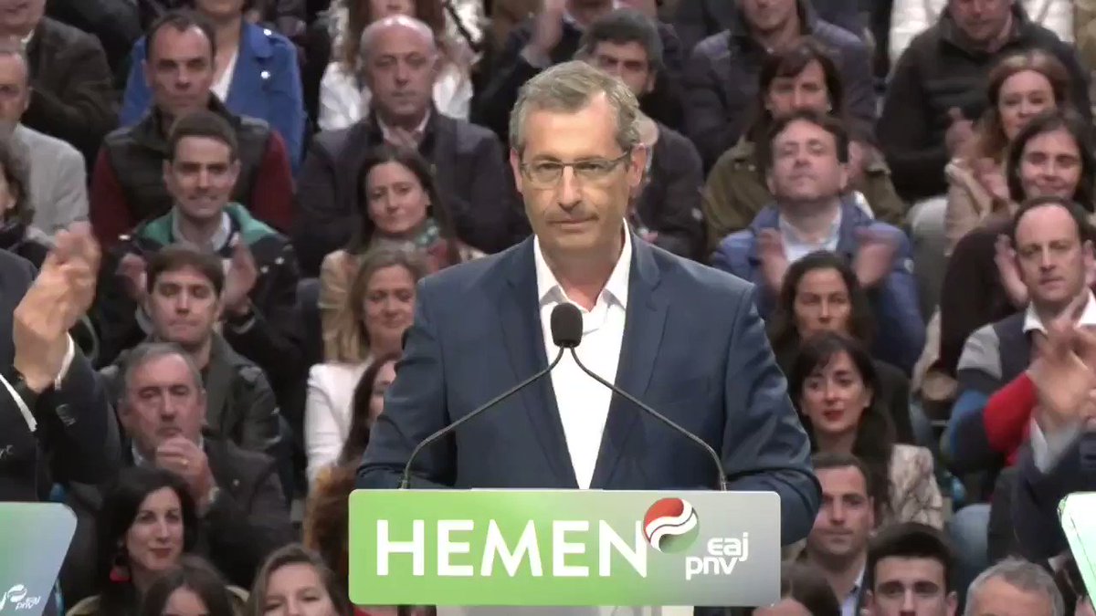 Gipuzkoarrek daukate hitza igandean: #etorkizuna ala iragana aukeratu beharko dute. @eajpnv dugu enpresen lehiakortasun eta pertsonen ongizatearen bermea. Igande honetan bozkatu EAJ-PNV