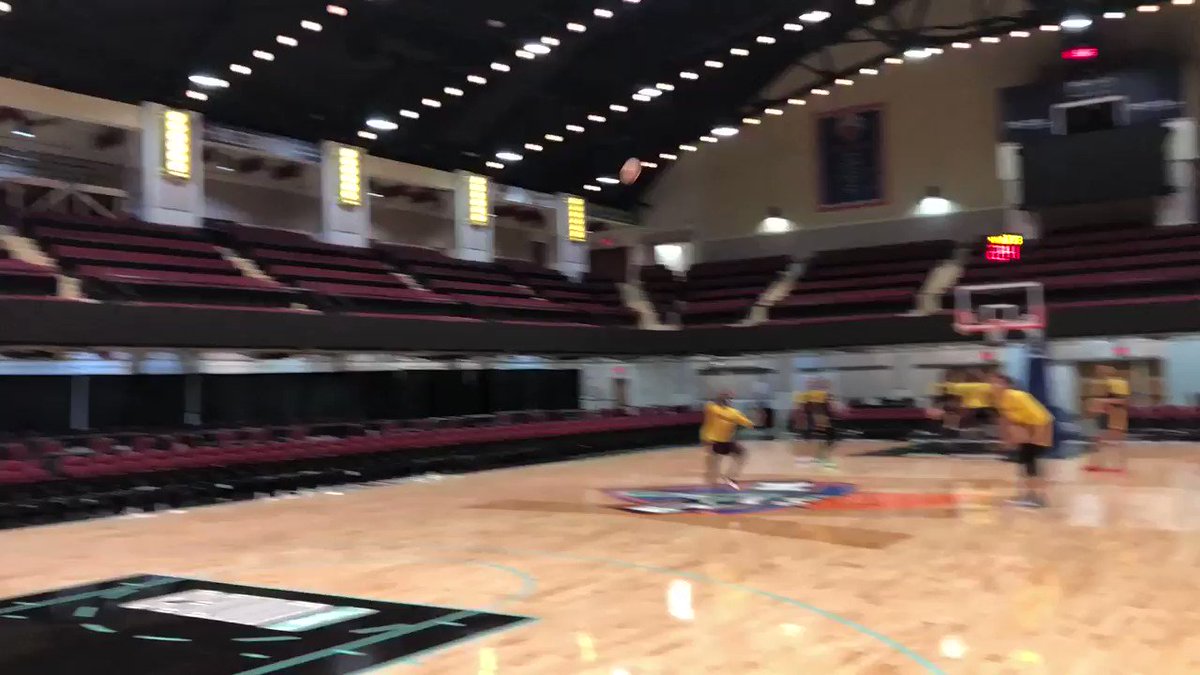 When you hit the halfcourt shot at the end of practice 😎 We see you @EWeezy_For3eezy! 🙌 #Fever20 #AllForLove
