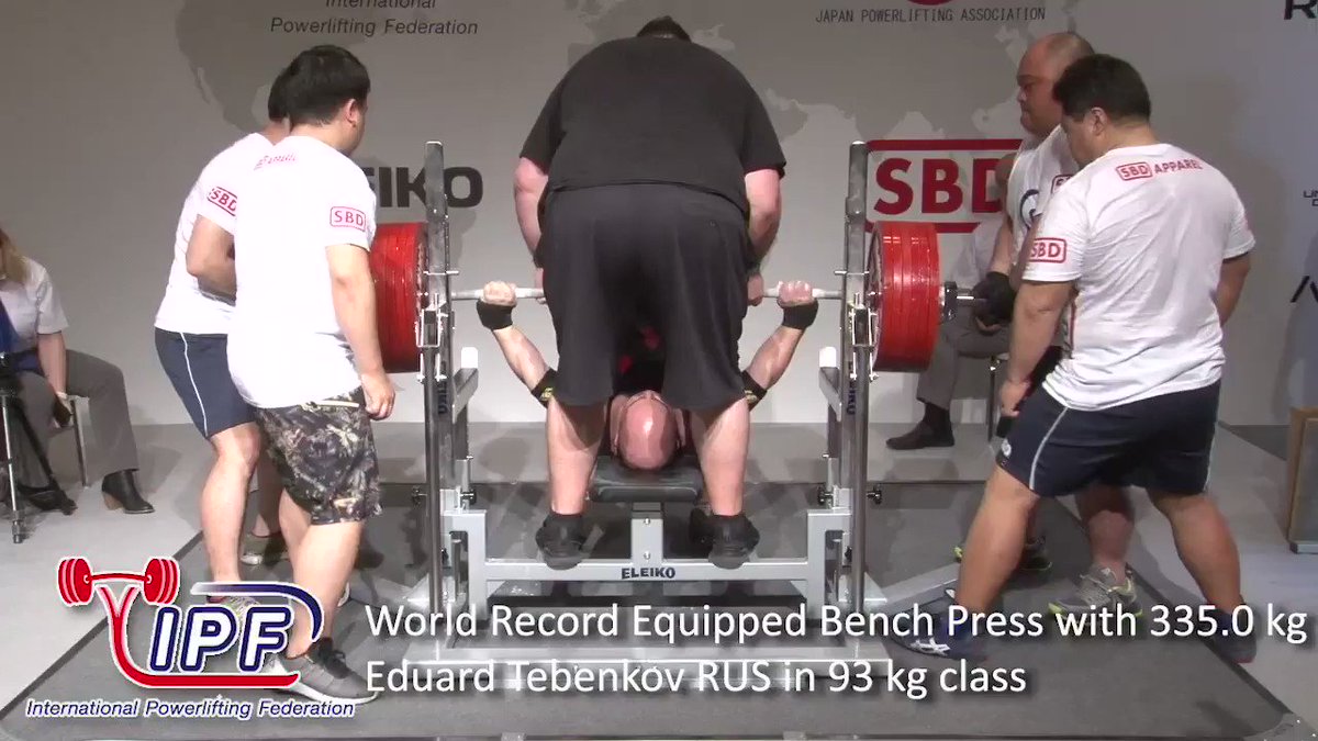 Ipf Tweet On Twitter World Record Equipped Bench Press With
