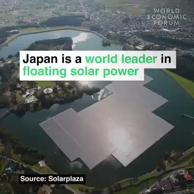 Japan is home to 73 of world's 100 largest floating #solar plants they prevent water evaporating, and help secure reservoirs in water-stressed countries.
We have solutions, implement them.
#ActOnClimate #climate #energy #GreenNewDeal