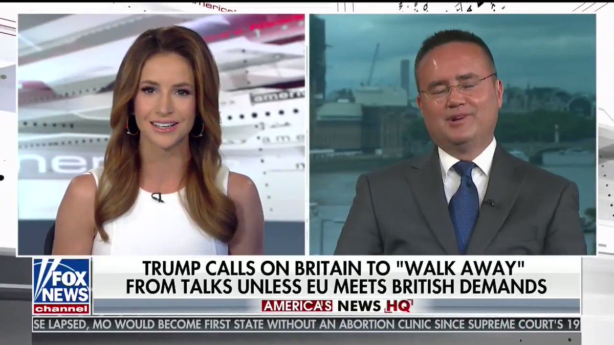 President Trump is right to urge the UK to walk away from the EU with a #NoDealBrexit if Brussels does not make concessions.
Outrageous that the EU is demanding $50 billion just for Britain to leave, while offering a ghastly deal.
#UKStateVisit