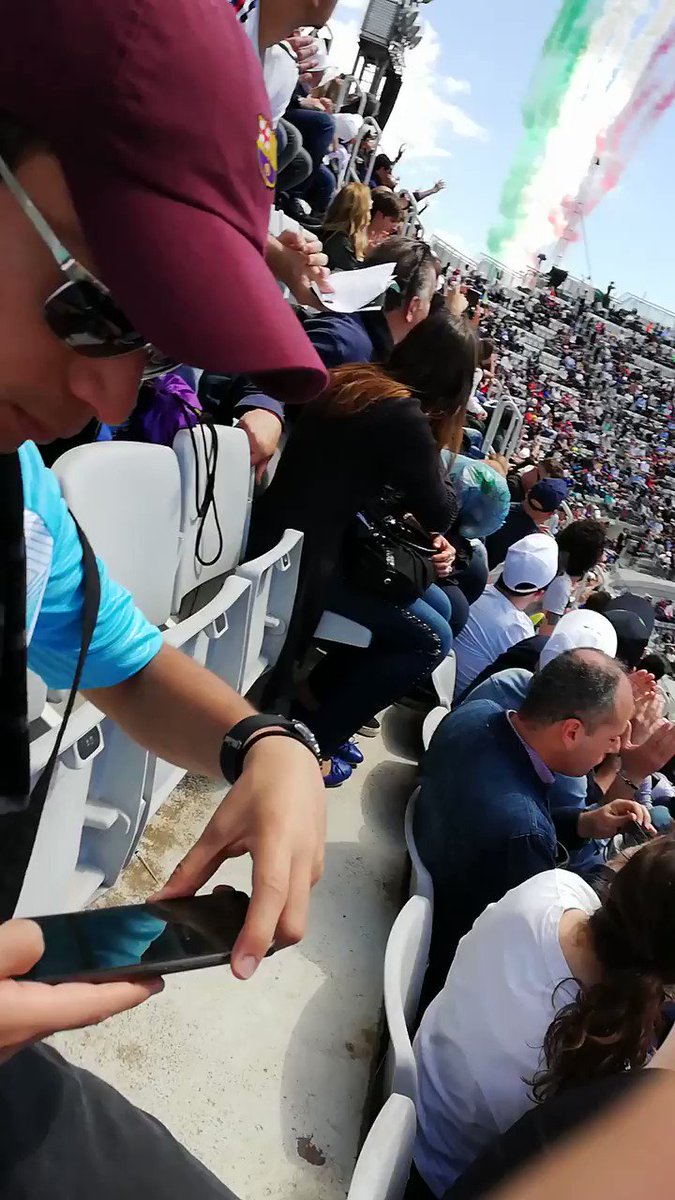 La Città Eterna, gli aerei, il numero 1 del mondo. Spettacolo di primo livello! #ibi19 @InteBNLdItalia