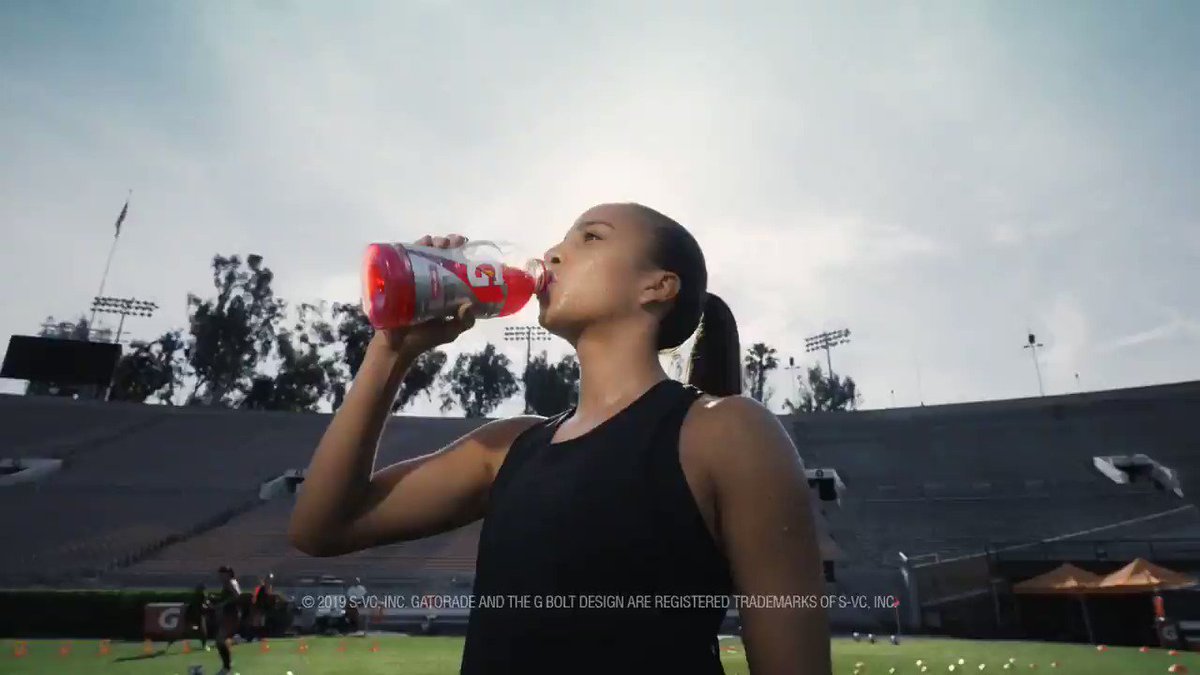 Spinning, running, scoring, drinking a @Gatorade. Whether it's practice time or crunch time, stay replenished and refueled. #gatoradepartner