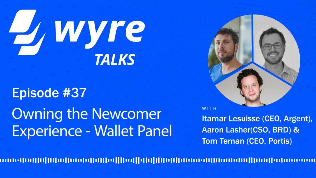 Are hardware wallets a feasible long-term security solution? 🤔🔒
Listen in as @tomteman @portis_io, @aaronlasher @BRDHQ and @itamarl @argentHQ weigh in on the alternatives for keeping your #crypto
safe! #wyretalks