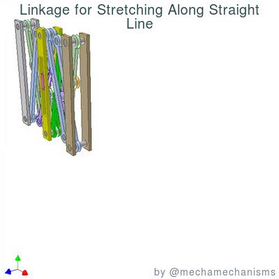 Linkage for Stretching Along Straight Line