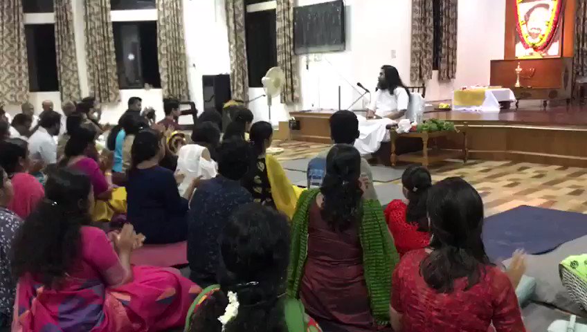 After almost 3 years , participated in a Satsang in @ArtofLiving Keralashram in Trivandrum 🙏 @SriSri