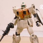 ガンプラ最高です!GM、かっこいい。動画の中で目が光るところ特にかっこいい!