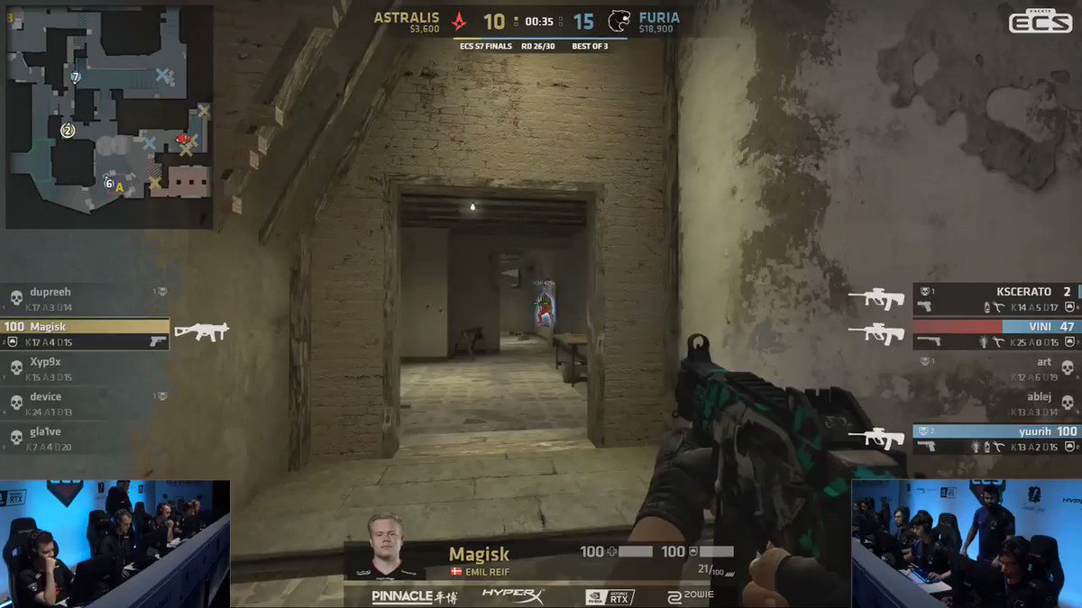 It all comes down to Nuke β’οΈ as @furiagg takes Mirage 16-10!
With a win we get our revenge and a spot in the semifinals. A defeat means we're out!
πΊ http://twitch.tv/faceittvΒ
#ECS7 #ToTheStars β¨