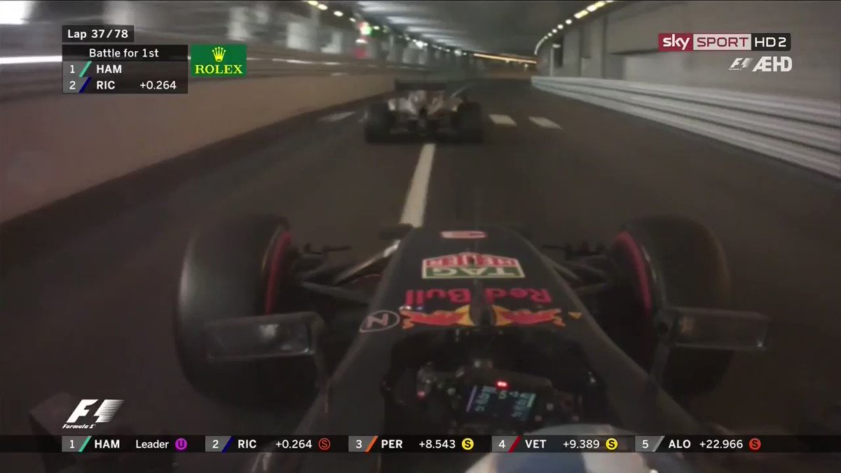 Así se vuelve a la pista, de forma segura, esto no era sancionable pero lo de Vettel si.
📷 @AxisOfOversteer