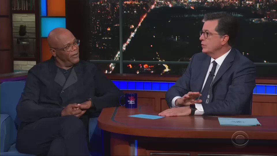 Presidential thinking from actor @SamuelLJackson on @ColbertLateShow: “I kind of wish somebody as people-friendly, in my mind, as @StaceyAbrams was running. I kind of wish that. But I’m definitely voting with the resistance, whatever happens. Let there be no doubt.” #LSSC