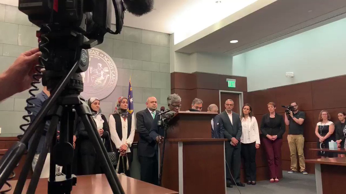 Durham Co. DA speaks after Craig Hicks guilty plea in Chapel Hill murders of 3 Muslim students, turns focus of case to Deah Barakat + Yusor & Razan Abu-Salha and their dedication to making a difference and their legacy that continues through the efforts at @LHProj in SE Raleigh