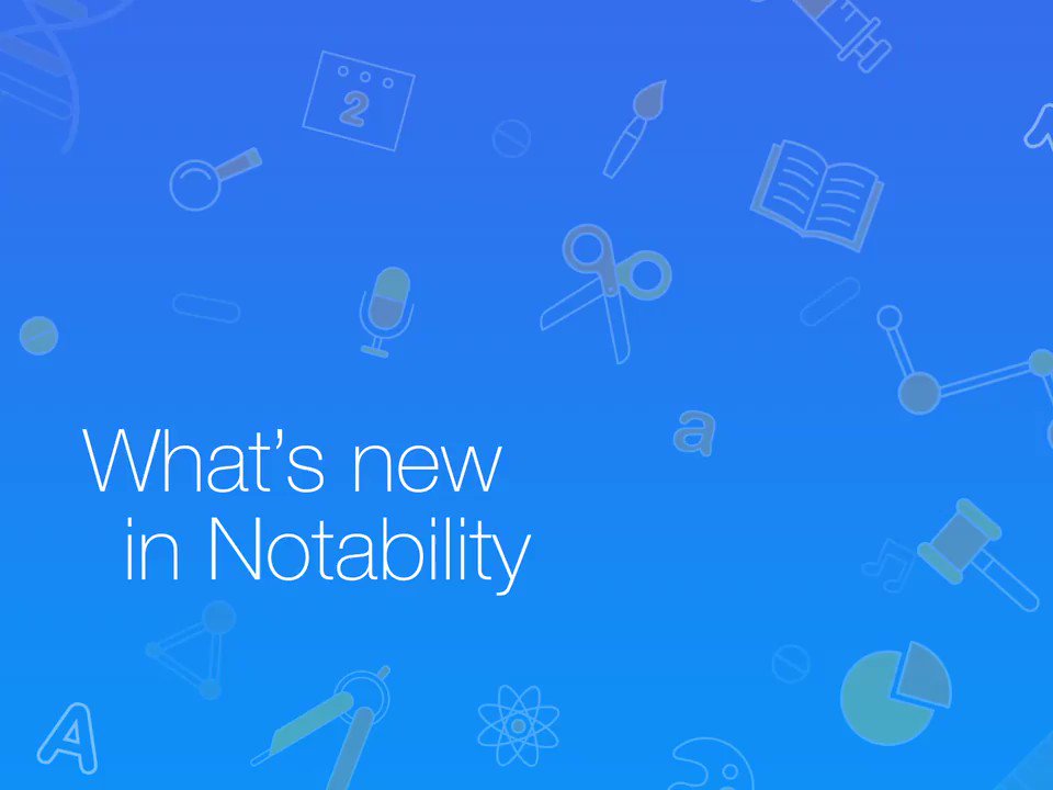 Notability on Twitter "We're excited to announce major updates of
