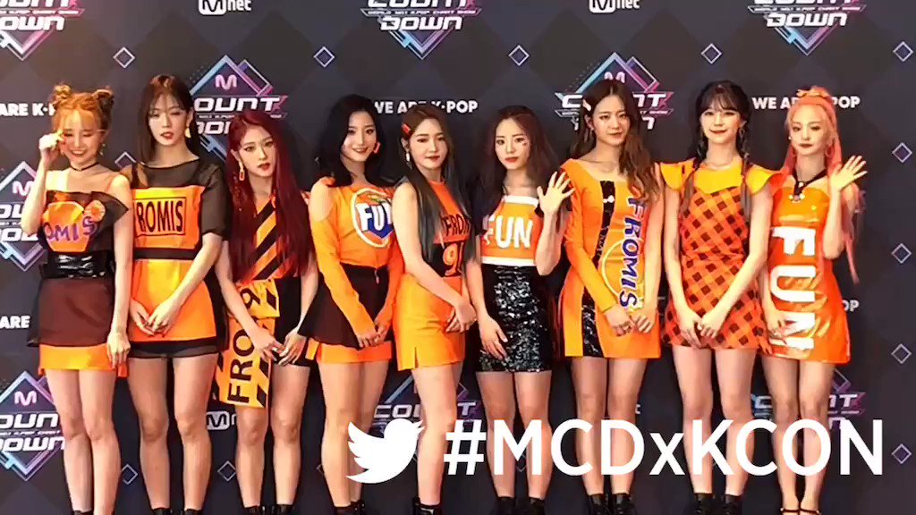 Yeah #fromis_9 is here!
See you in #KCON19NY
#MarketerK #MCDxKCON #KCON2019 #MCOUNTDOWN @realfromis_9