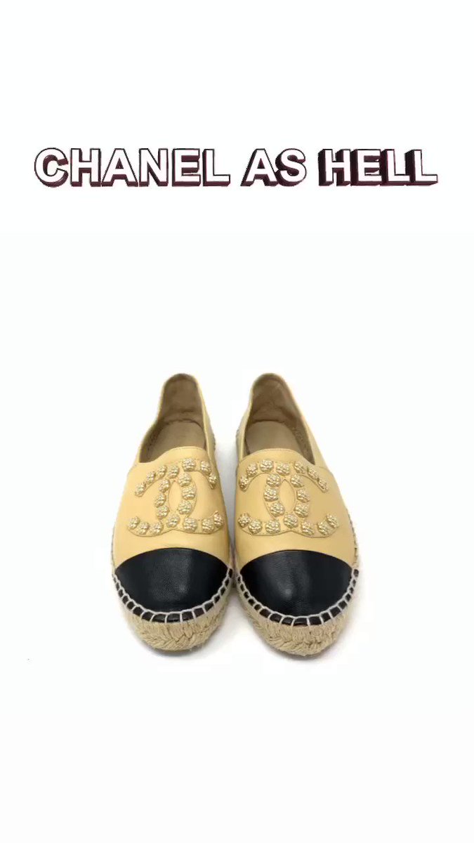 Chanel as hell! Visit http://www.fromrunway.com to shop today. #CHANEL #CHANELESPADRILLES #CHANELSNEAKERS #CHANELBOYBAG #CHANELPHARRELL