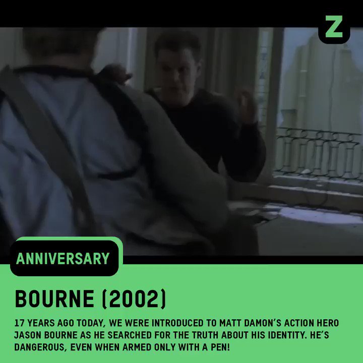 The Bourne Identity was released 17 years ago today, introducing us to Matt Damon's kick-ass spy Jason Bourne.
What is your favourite moment from the Bourne films?
#JasonBourne #MattDamon #BourneIdentity